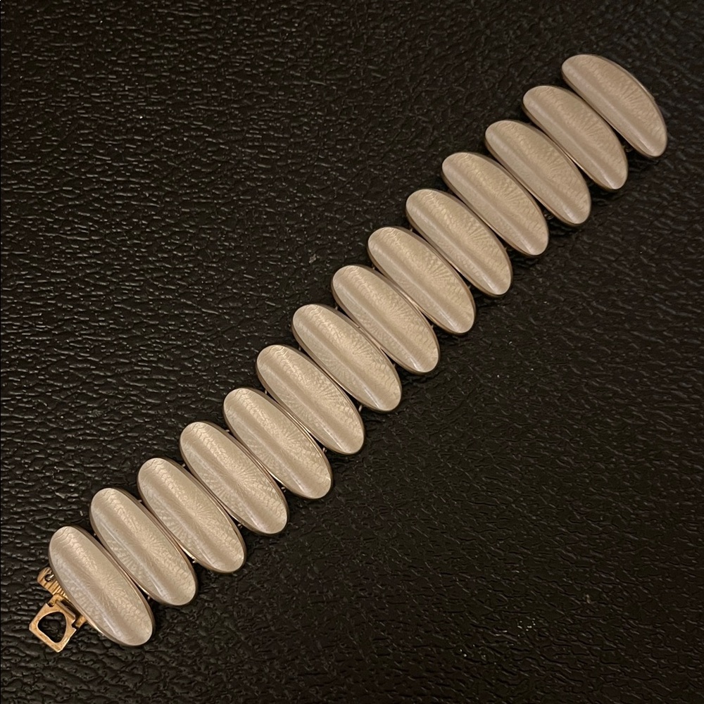 Rare David Anderson of Norway, Sterling, and enamel bracelet